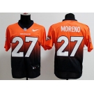 nike nfl jerseys denver broncos #27 moreno orange-blue[Elite drift fashion][second version]