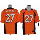 nike nfl jerseys denver broncos #27 moreno orange[elite]