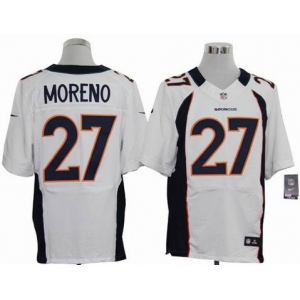 nike nfl jerseys denver broncos #27 moreno white[elite]