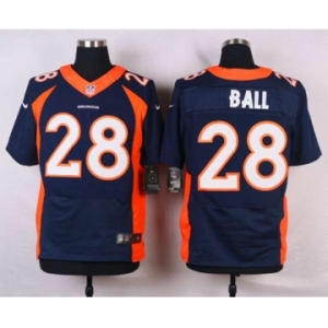 nike nfl jerseys denver broncos #28 ball blue[new Elite]
