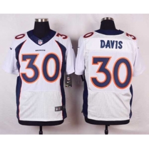 nike nfl jerseys denver broncos #30 davis white[new Elite][davis]