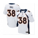 nike nfl jerseys denver broncos #38 ball white[Elite]