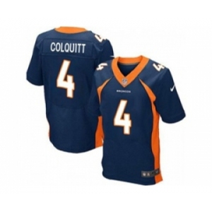 nike nfl jerseys denver broncos #4 britton colquitt blue[Elite]