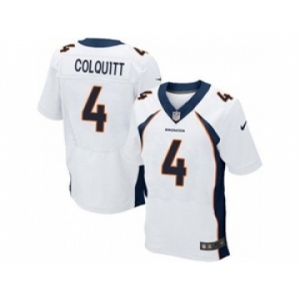 nike nfl jerseys denver broncos #4 britton colquitt white[Elite]