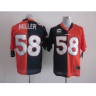 nike nfl jerseys denver broncos #58 miller blue-orange[Elite split c patch]