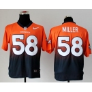 nike nfl jerseys denver broncos #58 von miller orange-blue[Elite drift fashion][second version]