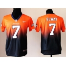 nike nfl jerseys denver broncos #7 john elway orange-blue[Elite drift fashion][second version]