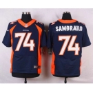 nike nfl jerseys denver broncos #74 sambrailo blue[new Elite]