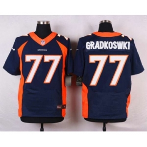 nike nfl jerseys denver broncos #77 gradkoswki blue[new Elite][gradkoswki]