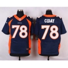 nike nfl jerseys denver broncos #78 clady blue[new Elite]