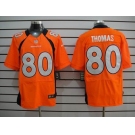 nike nfl jerseys denver broncos #80 thomas orange[elite]