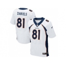 nike nfl jerseys denver broncos #81 daniels white[Elite]