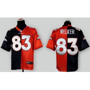 nike nfl jerseys denver broncos #83 welker orange-blue[Elite split]