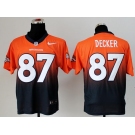 nike nfl jerseys denver broncos #87 eric decker orange-blue[Elite drift fashion][second version]