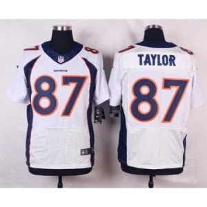 nike nfl jerseys denver broncos #87 taylor white[new Elite][taylor]