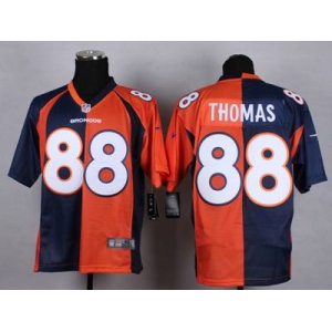 nike nfl jerseys denver broncos #88 thomas orange-blue[Elite split]