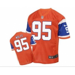 nike nfl jerseys denver broncos #95 wolfe orange[2016 Elite]