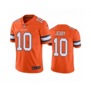 Denver Broncos #10 Jerry Jeudy Color Rush Limited Orange Jersey