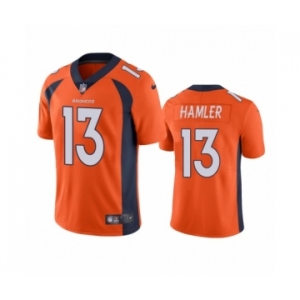 Denver Broncos #13 K.J. Hamler Orange Vapor Untouchable Limited Jersey