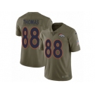 Men Nike Denver Broncos #88 Demaryius Thomas Limited Olive 2017 Salute to Service NFL Jersey