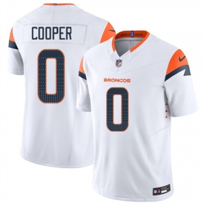 Men's Denver Broncos #0 Jonathon Cooper White 2025 F.U.S.E. Vapor Limited Football Stitched Jersey