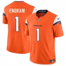 Men's Denver Broncos #1 Evan Engram Orange 2025 F.U.S.E. Vapor Limited Football Stitched Jersey