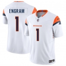 Men's Denver Broncos #1 Evan Engram White 2025 F.U.S.E. Vapor Limited Football Stitched Jersey