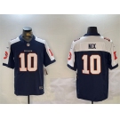 Men's Denver Broncos #10 Bo Nix Navy 2024 F.U.S.E. V2 Throwback Vapor Limited Alternate Stitched Football Jersey