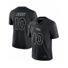 Men's Denver Broncos #10 Jerry Jeudy Black Reflective Limited Stitched Football Jersey