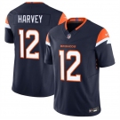 Men's Denver Broncos #12 RJ Harvey Navy F.U.S.E. Vapor Limited Football Stitched Jersey
