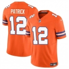 Men's Denver Broncos #12 Tim Patrick Orange F.U.S.E. Mile High Collection 1977 Throwback Vapor Limited Football Stitched Jersey