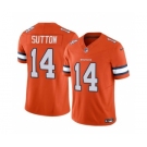 Men's Denver Broncos #14 Courtland Sutton Orange 2023 F.U.S.E. Vapor Untouchable Football Stitched Jersey