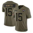Men's Denver Broncos #15 Nik Bonitto Olive 2025 F.U.S.E. Salute to Service Limited Football Stitched Jersey
