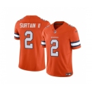 Men's Denver Broncos #2 Pat Surtain II Orange 2023 F.U.S.E. Vapor Untouchable Football Stitched Jersey