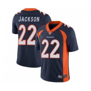 Men's Denver Broncos #22 Kareem Jackson Navy Blue Alternate Vapor Untouchable Limited Player Football Jersey