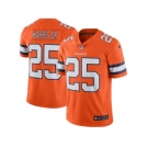 Men's Denver Broncos #25 Chris Harris Jr Nike Orange Color Rush Limited Jersey