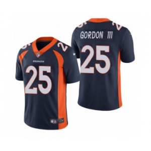 Men's Denver Broncos #25 Melvin Gordon III Navy Vapor Untouchable Limited Stitched Football Jersey