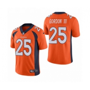 Men's Denver Broncos #25 Melvin Gordon III Orange Vapor Untouchable Limited Stitched Football Jersey