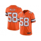 Men's Denver Broncos #58 Von Miller Nike Orange Color Rush Limited Jersey