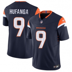 Men's Denver Broncos #9 Talanoa Hufanga Navy 2025 F.U.S.E. Alternate Vapor Limited Football Stitched Jersey