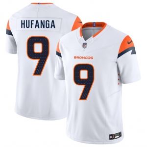 Men's Denver Broncos #9 Talanoa Hufanga White 2025 F.U.S.E. Vapor Limited Football Stitched Jersey