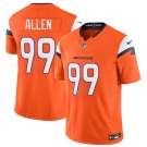 Men's Denver Broncos #99 Zach Allen Orange 2024 F.U.S.E. Vapor Limited Football Stitched Jersey