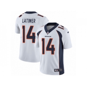 Men's Nike Denver Broncos #14 Cody Latimer Vapor Untouchable Limited White NFL Jersey