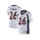 Men's Nike Denver Broncos #26 Darian Stewart Vapor Untouchable Limited White NFL Jersey