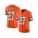 Men's Nike Denver Broncos #27 Brendan Langley Limited Orange Rush NFL Jersey