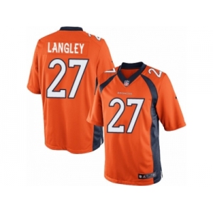 Men's Nike Denver Broncos #27 Brendan Langley Limited Orange Team Color NFL Jersey