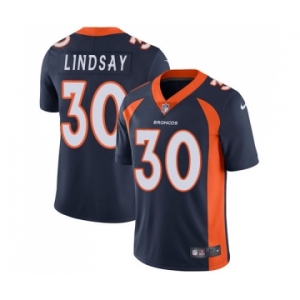 Men's Nike Denver Broncos #30 Phillip Lindsay Navy Blue Alternate Vapor Untouchable Limited Player NFL Jersey