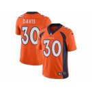 Men's Nike Denver Broncos #30 Terrell Davis Vapor Untouchable Limited Orange Team Color NFL Jersey