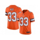 Men's Nike Denver Broncos #33 Shiloh Keo Limited Orange Rush NFL Jersey
