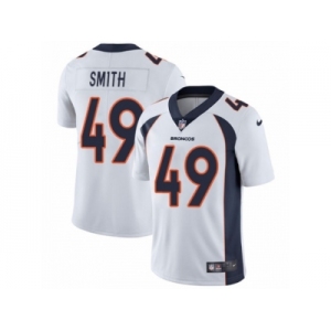Men's Nike Denver Broncos #49 Dennis Smith Vapor Untouchable Limited White NFL Jersey